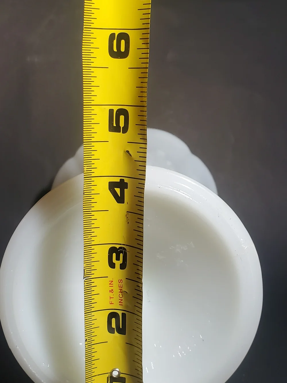 E.O. Brody CO White Milk Glass Scalloped Pedestal Vase Style M5200 Wheat Pattern